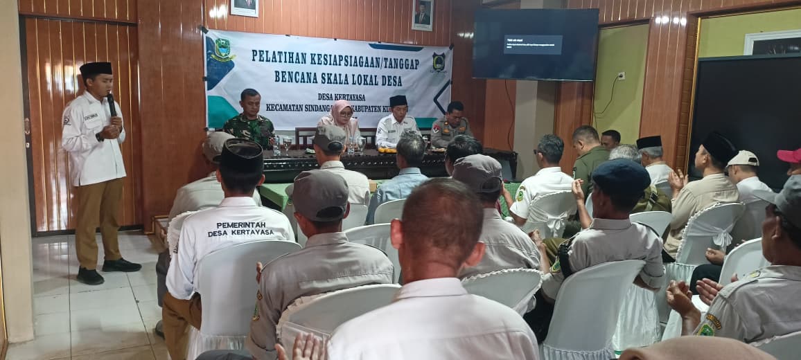 PEMERINTAH DESA KERTAYASA GELAR PELATIHAN KESIAPSIAGAAN BENCANA SKALA LOKAL DESA