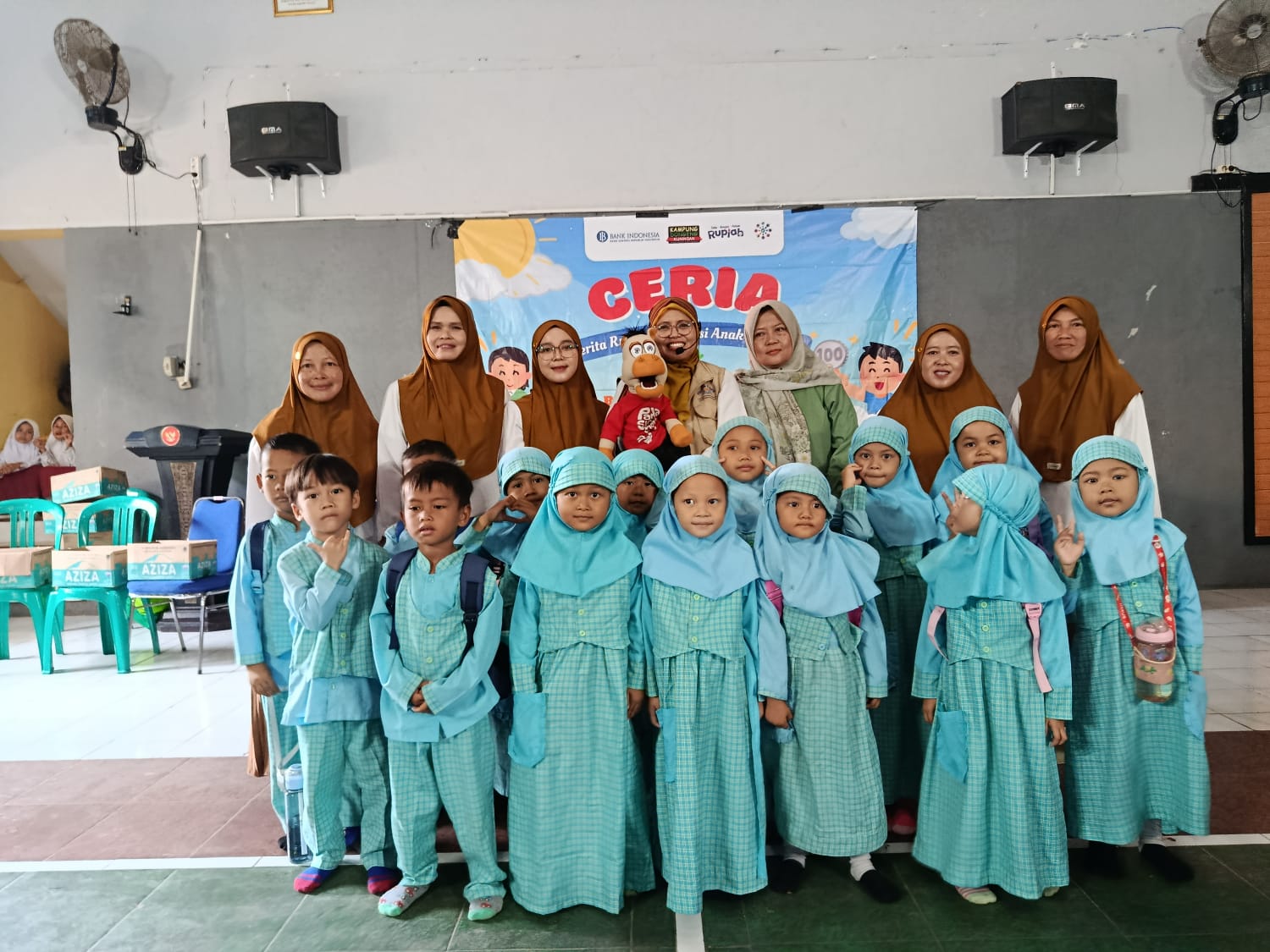 Perpustakaan Insan Cita Desa Kertayasa Gelar Gerakan Koin Kemanusiaan Peduli Bencana Bersama Kampung Dongeng Kuningan